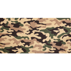 Matte aus Baumwolle grün Camouflage