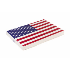 Ortopedická matrace eko kůže paměťová pěna 10cm vysoká ruční práce americká vlajka